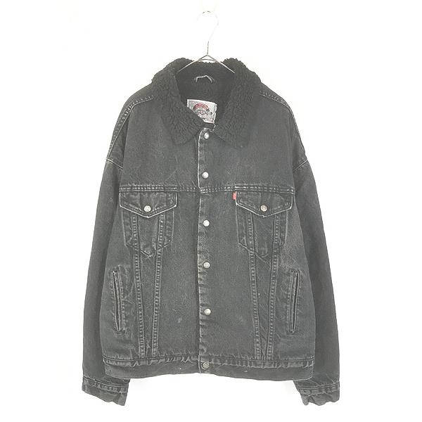古着 90s USA製 Levi's 70629-4159 オール ブラック デニム ボア