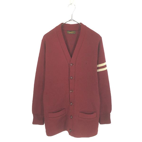 古着 40-50s Chamberlain's 畦編み ローゲージ ウール ニット アワード