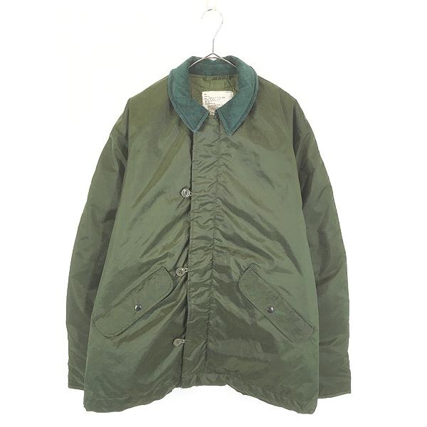 古着 70s 米軍 USN 「ECW IMPERMEABLE」 防寒 防水 ナイロン デッキ