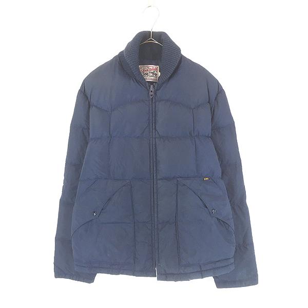 古着 70s USA製 Lee STORM RIDER ショールカラー キルティング シェル ダウン ジャケット L 古着 70s USA製 Lee STORM RIDER ショールカラー キルティング シェル