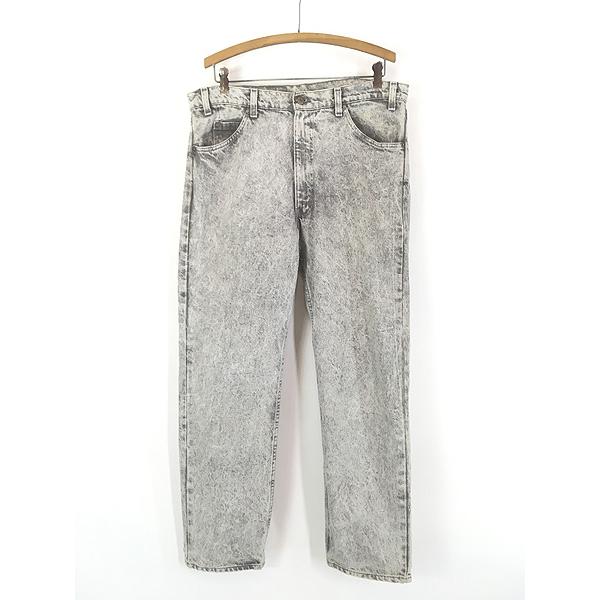古着 80s USA製 Levi's 505-0261 ケミカル アシッド ブラック デニム