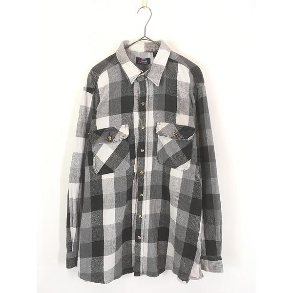 90s FIVE BROTHER 好配色 ブロックチェック ネルシャツ XL 90s FIVE BROTHER 好配色 ブロックチェック ネルシャツ L 90s five
