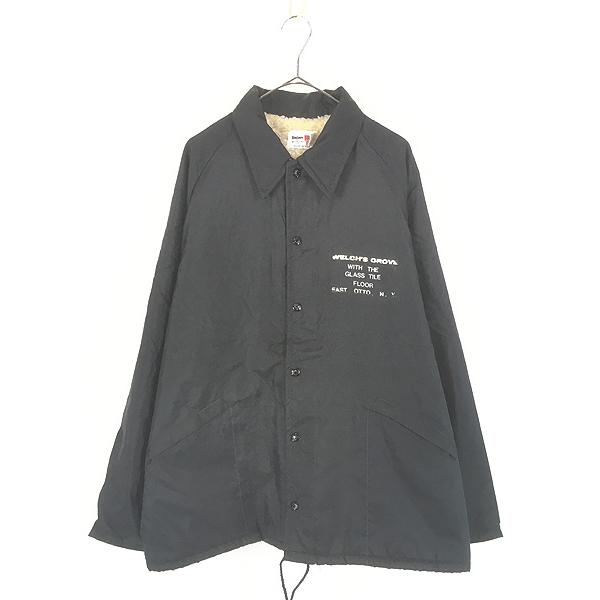 古着 70s USA製 King Louie 「Welch's Grove」 ボア ライナー ナイロン コーチ ジャケット XL 古着 70s USA製 King Louie 「Welch's Grove」 ボア ライナー ナイロン