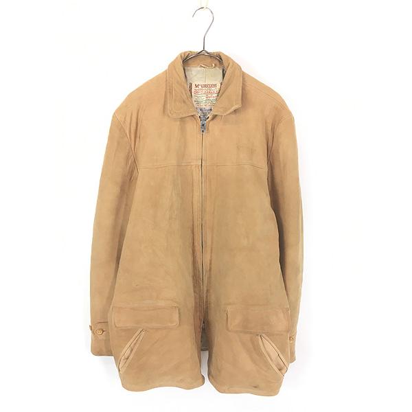 古着 50s USA製 McGREGOR 本革 スエード レザー スポーツ ジャケット
