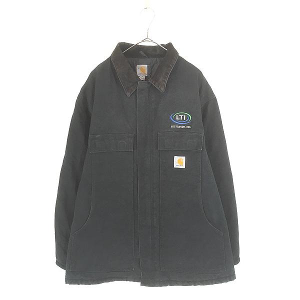 古着 Carhartt ブラック ダック パデット トラディショナル コート XL 古着 Carhartt ブラック ダック パデット トラディショナル コート XL