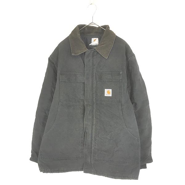 古着 90s- Carhartt ブラック ダック パデット トラディショナル コート XL位 古着 90s- Carhartt ブラック ダック パデット トラディショナル