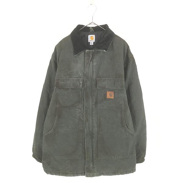 古着 Carhartt MOS モスグリーン ダック パデット トラディショナル