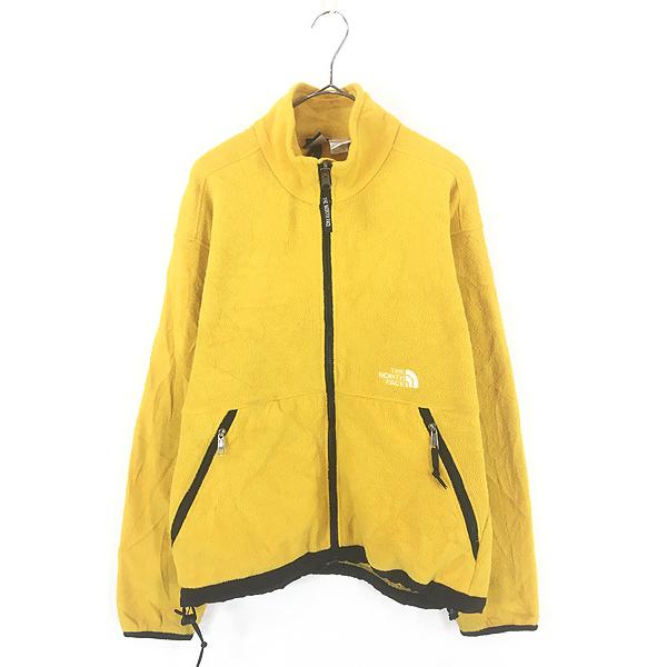 古着 90s TNF The North Face ワンポイント フリース ジャケット イエロー L位 古着 90s TNF The North Face ワンポイント フリース ジャケット
