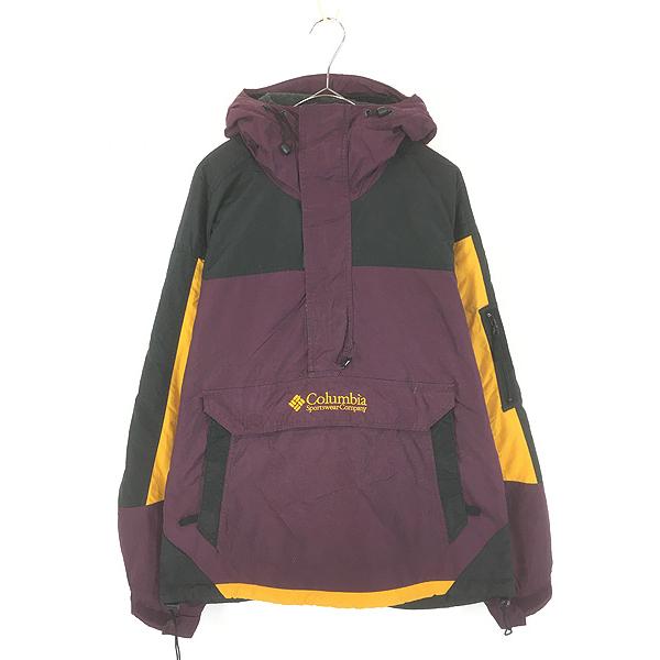 古着 90s Columbia 裏地 フリース ナイロン アノラック パーカー ジャケット M 古着 90s Columbia 裏地 フリース ナイロン アノラック パーカー