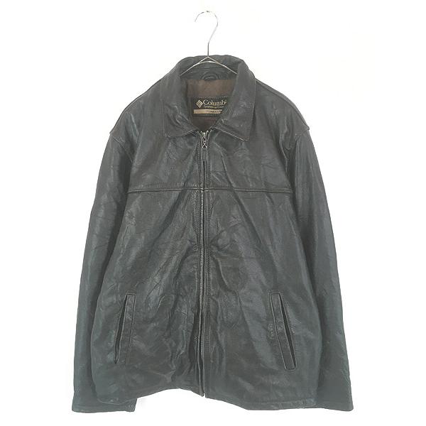 Columbia スポーツレザージャケット L 古着 Columbia 本革 カウ レザー スポーツ ジャケット XL : 古着屋