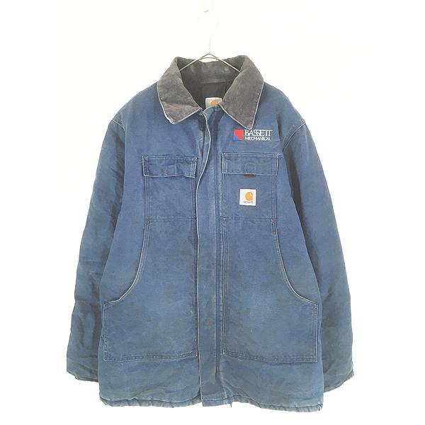 カーハート00sトラディショナルコート 古着 00s Carhartt ブルー ダック パデット トラディショナル コート