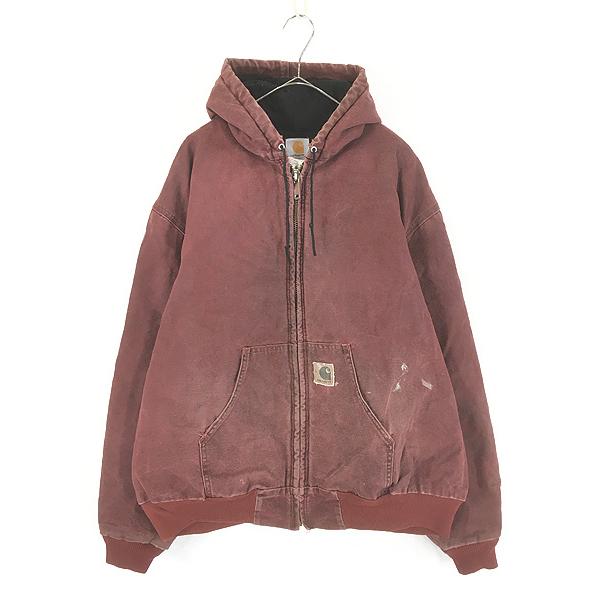 希少00s□carhartt カーハート【L】ボアダックジャケット フェード