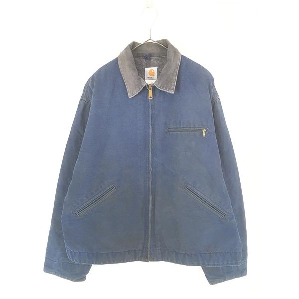 古着 80s USA様 Carhartt 裏地 ストライプ ブランケット ブルー