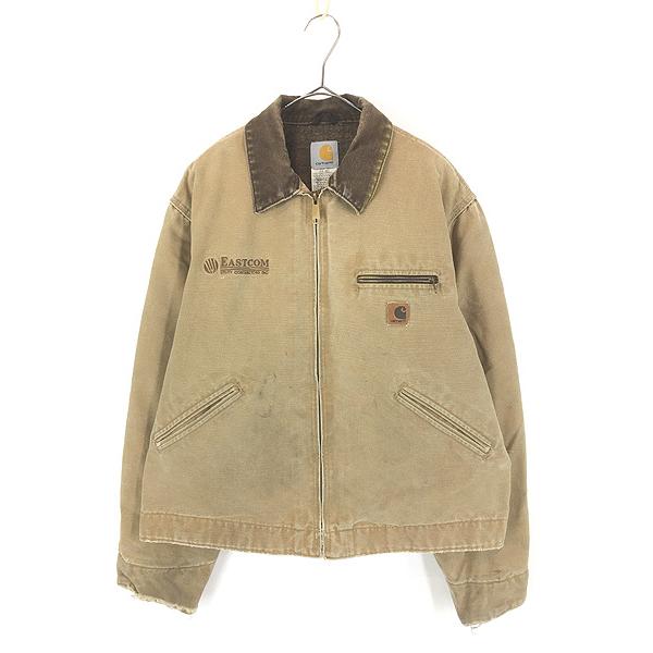 古着 00s Carhartt 裏地 チェック ブランケット CML キャメル ダック