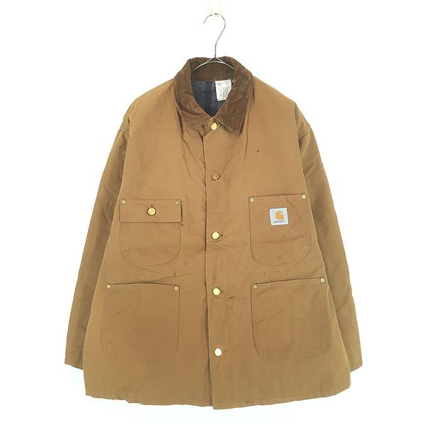 古着 80s USA製 Carhartt 裏地 ストライプ ブランケット