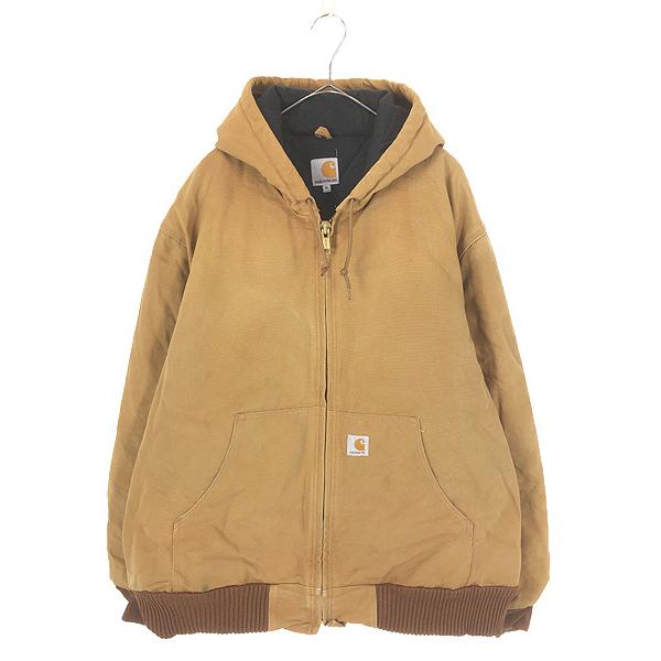 古着 10s USA製 Carhartt ブラウン ダック 防寒 パデット アクティブ