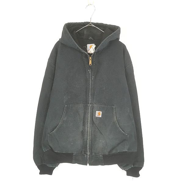 古着 00s USA製 Carhartt 裏地 メッシュ ブラック ダック アクティブ
