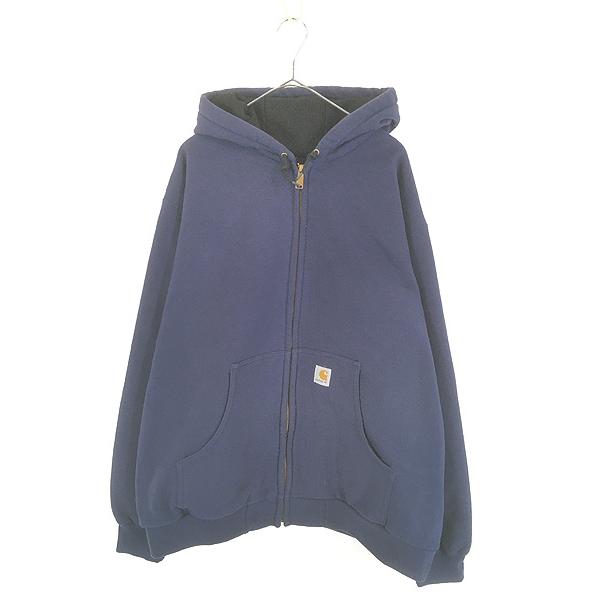 古着 00s Carhartt 裏地 メッシュ ワンポイント パッチ スウェット