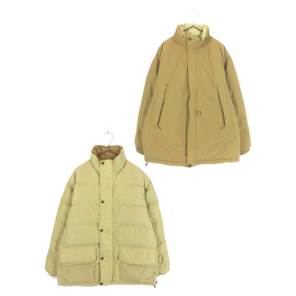 古着 90s WoolRich 60/40クロス × 軽量 ナイロン シェル リバーシブル