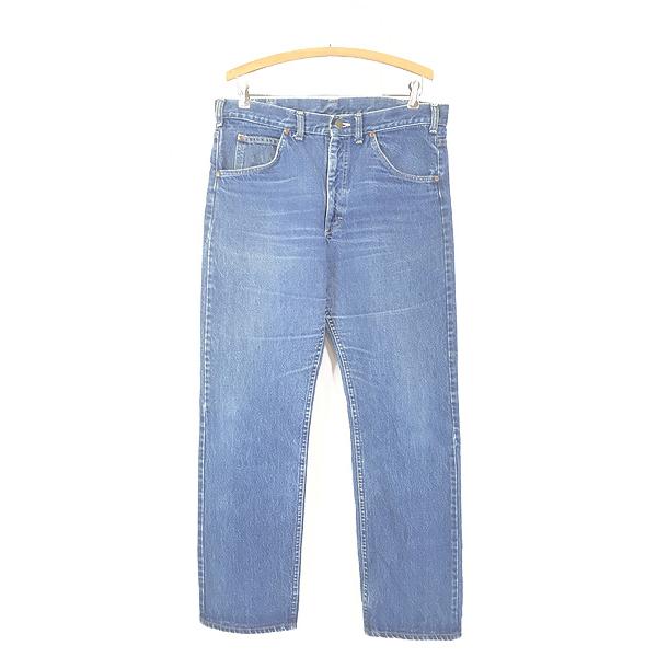 古着 70s USA製 Lee 200 ヒゲ 濃紺 ブルー デニム パンツ ジーンズ
