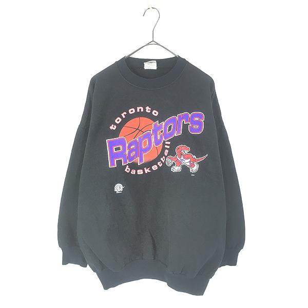 古着 90s Canada製 NBA Toronto Raptors ラプターズ スウェット 