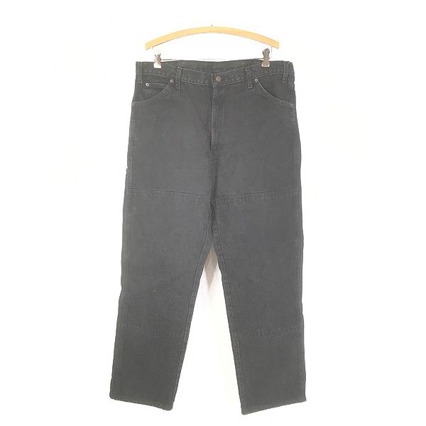 古着 90s Dickies Wニー ブラック デニム ワーク ペインター パンツ 
