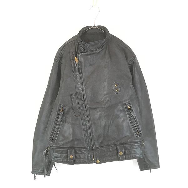 古着 80s Langlitz Leathers 本革 ホースハイド レザー ポリスマン