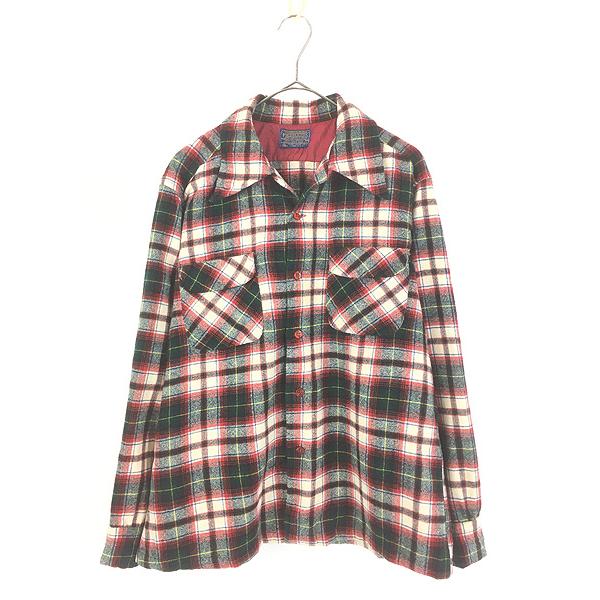 60s CAMPUS チェック ウールシャツ ボード ヴィンテージ 60s PENDLETON