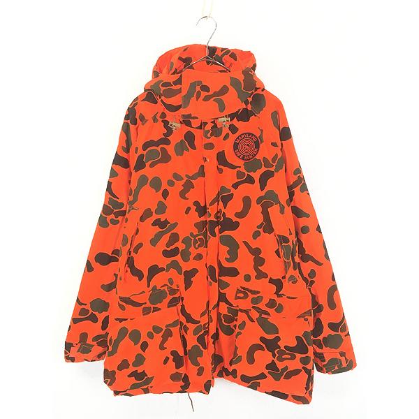 古着 90s WoolRich 蛍光 ダックハンター カモ 迷彩 パデッド