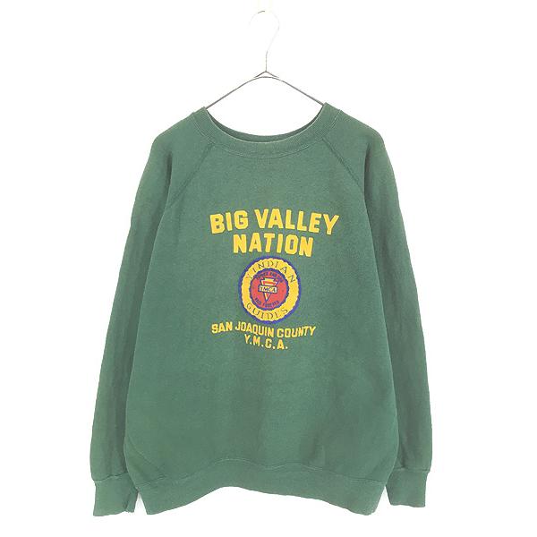 古着 60s Collegiate Pacific 「YMCA」 豪華 5段 カラー フロッキー