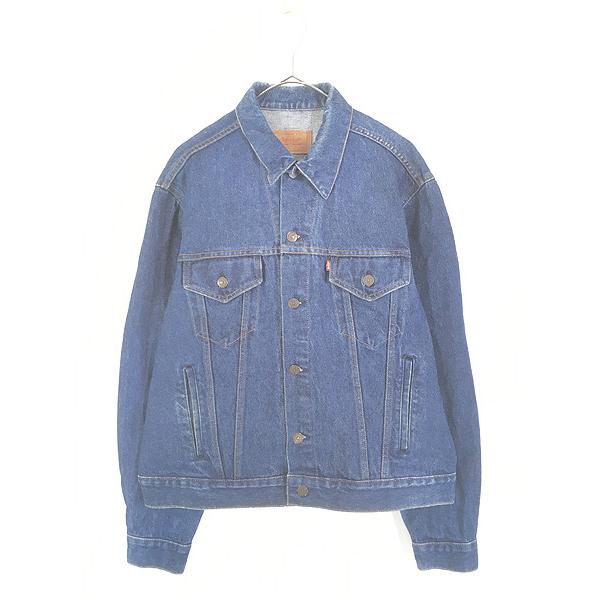 古着 70s USA製 Levi's 70506-0216 ハンド ポケット付 濃紺 ブルー