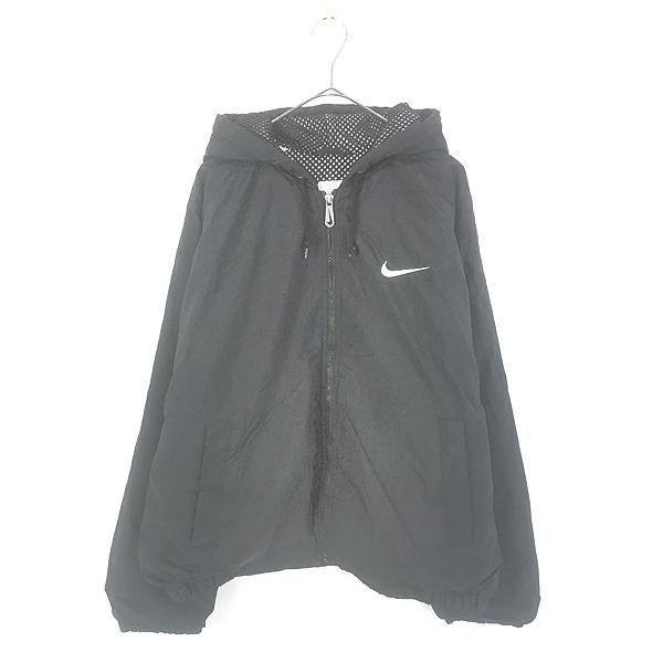 古着 90s NIKE スウォッシュ 刺しゅう パデット ナイロン ジャケット