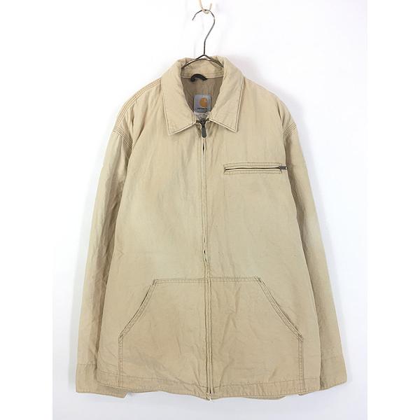 古着 00s Carhartt BRN フェード ブラウン ダック デトロイト