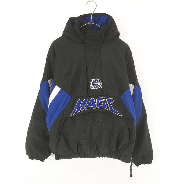 キッズ 古着 90s STARTER NBA Orlando Magic マジック ハーフジップ