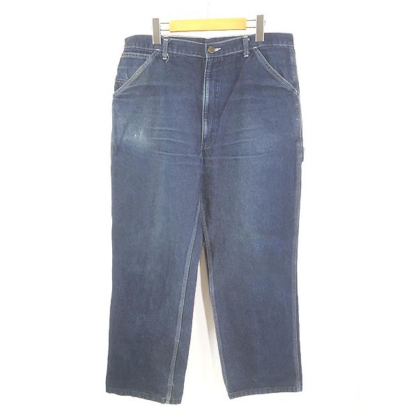 古着 80s Sears Roebucks 濃紺 ブルー デニム ワーク ぺインター