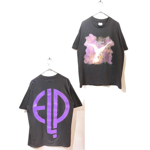 古着 90s USA製 ELP Emerson Lake & Palmer プログレ ロック バンド T