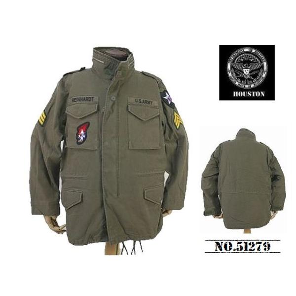 ⭐️新品 HOUSTON Ｍ65 FIELD JACKET☆ Houston US M65 Field Jacket Lined Olive Drab