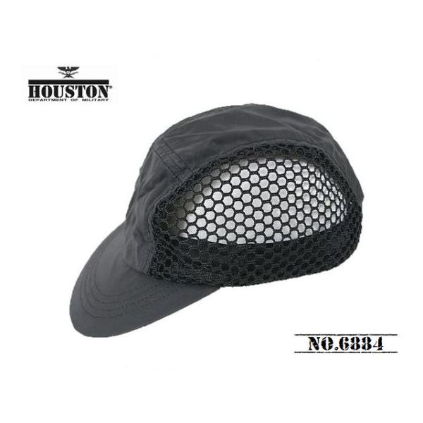 【送料無料 38%OFF】HOUSTON  ヒューストン   リフレクター×メッシュ　ジェットキャップ 　 (COOL MAX MESH LINING)     NO.6884  BLACK