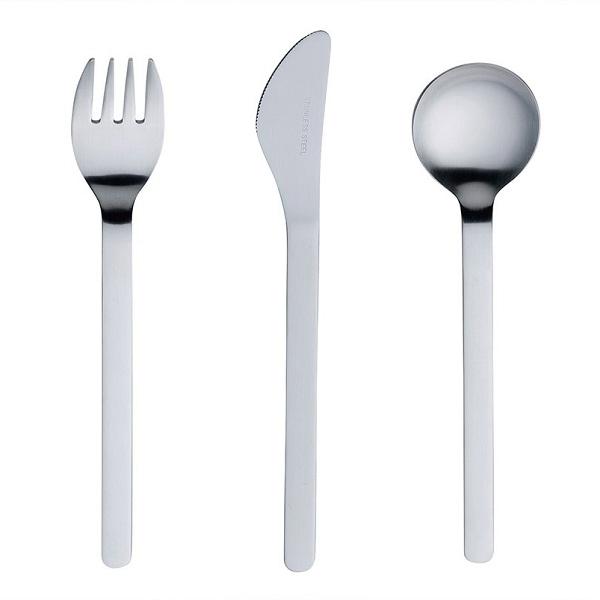 在庫あり 機内食カトラリー 3本セット（ナイフ フォーク スプーン）佐藤金属興業 カトラリー ナイフ フォーク スプーン セット 航空機内 コンパクト