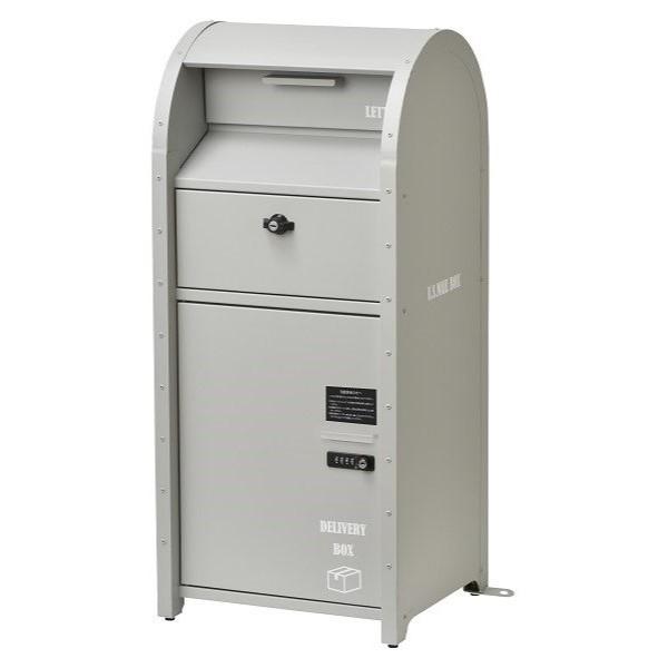宅配BOX付ポスト(U.S.)グレー S22-0522-GY ポスト 宅配BOX付ポスト(U.S.)グレー S22-0522-GY ポスト