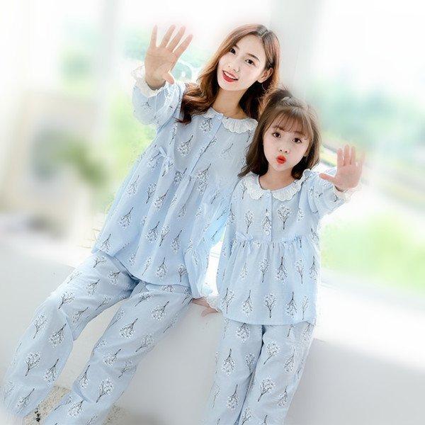 キッズ パジャマ 女の子 長袖 ルームウェア ベビー 110 120 130 140 150 160cm 春秋 親子 子供 かわいい おしゃれ 寝巻き :dragon-store-la-qpv30097505:ドラゴンストア 通販 キッズ女の子ルームウェアパジャマ