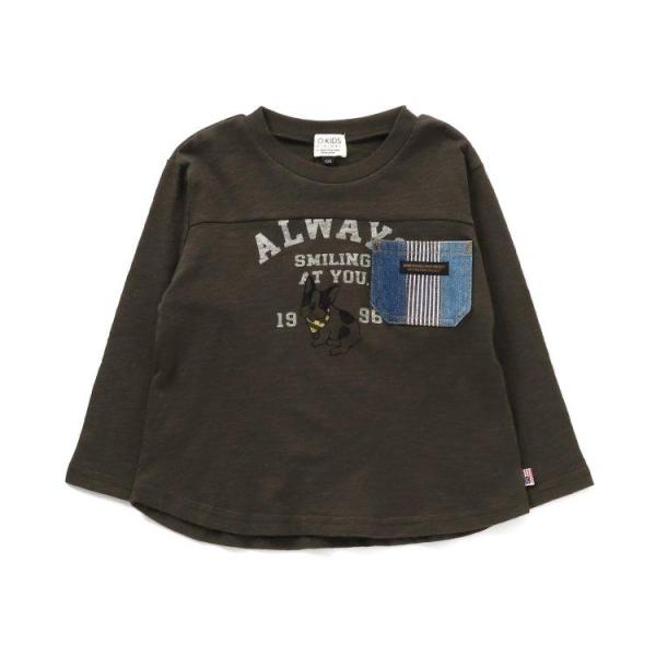 F.O.KIDS デニムポケットプリントロンT エフオーキッズ tシャツ キッズ 子ども服 R106074