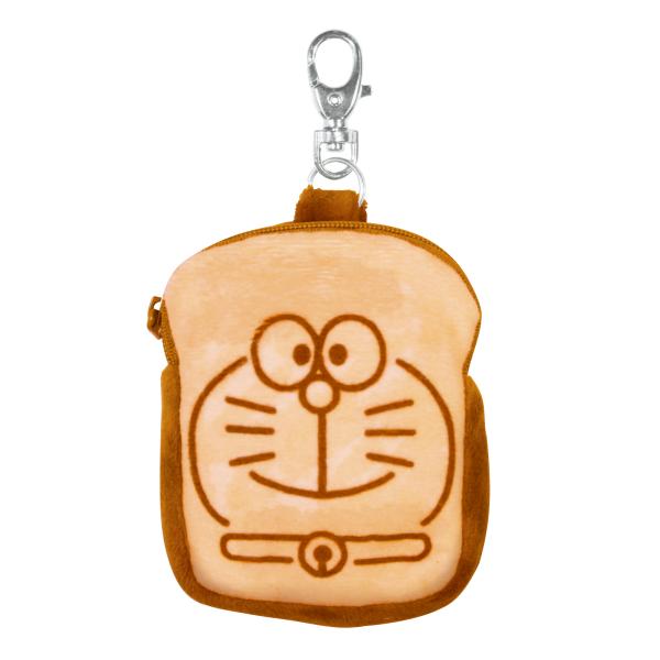 ・ドラえもんパン[縦]約13cm(キーホルダー部含まず) [横]約7cm [マチ]約2cm・バッグを開けずに、取り出しラクラク♪かわいいドラえもんのバッグポーチ・ミニが新登場！・ポーチ後ろのマジックテープ式ベルトで、通勤用のいつものトートバ...