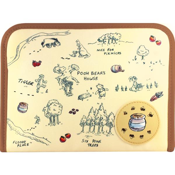 プーさんデザインのジャバラ式母子手帳ケース。ジャバラ式だと何が入っているか見えやすい。小物を収納しやすいファスナーポケット付きで母子手帳はもちろん保険証や診察券を12室にまとめておけば、お出かけの時にさっと持ち出せて便利。母子手帳サイズ:W...