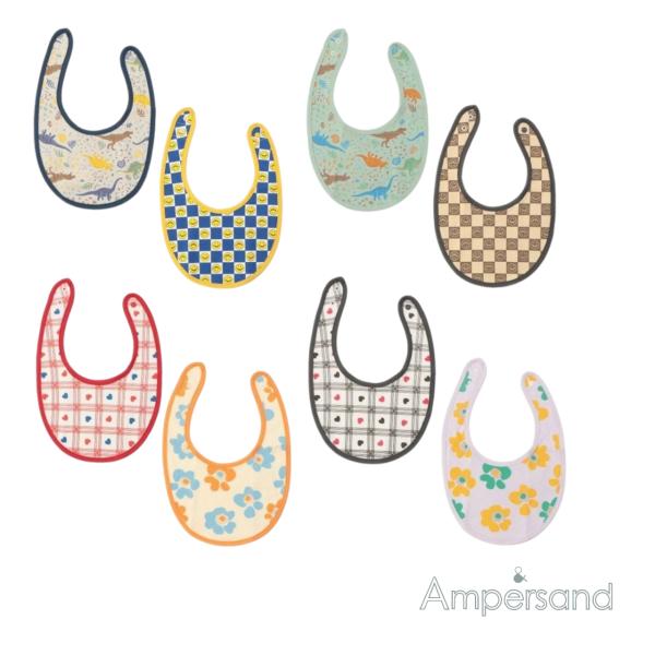 【商品説明】Ampersand(アンパサンド)の2Pスタイは、小さなお子様への贈り物や出産祝いにも最適。カジュアルスタイルが好みなベビーにおすすめ♪【サイズ】70-90：スタイ丈26.5 スタイ幅19.6【素材】天竺綿100%【原産国】中国