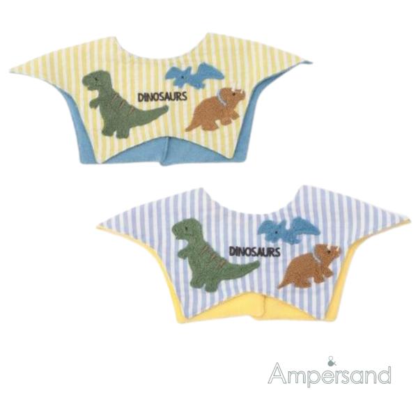 【商品説明】Ampersand(アンパサンド)のエプロン・スタイ「ギザギザスタイ」は、小さなお子様への贈り物や出産祝いにも最適。カジュアルスタイルが好みなベビーにおすすめ♪【サイズ】70-90：スタイ丈27.5 スタイ幅32【素材】ブルー/...