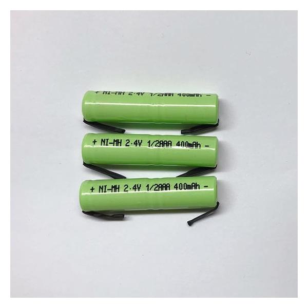 3個セット 充電式 ニッケル水素電池 NiMH充電池 2.4V 1/2AAA 