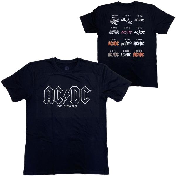【AC/DC】Tシャツ⑥ Lサイズ dragtrain_acdc-50logo