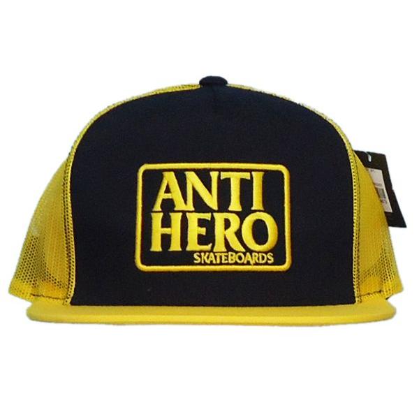 ANTIHERO アンタイヒーロー RESERVE BLACK×YELLOW TRUCKER CAP