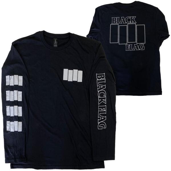 BLACK FLAG ブラックフラッグ Tシャツ　ロンT　長袖　新品未使用 ブラッグ フラッグ・BLACK FLAG・LOGO・UK版・長袖・ロングスリーブ